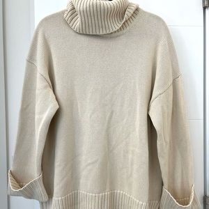Long Knit Turtleneck Sweater